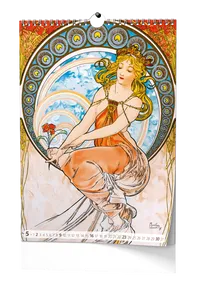 Wandkalender A3 - Alfons Mucha 2027